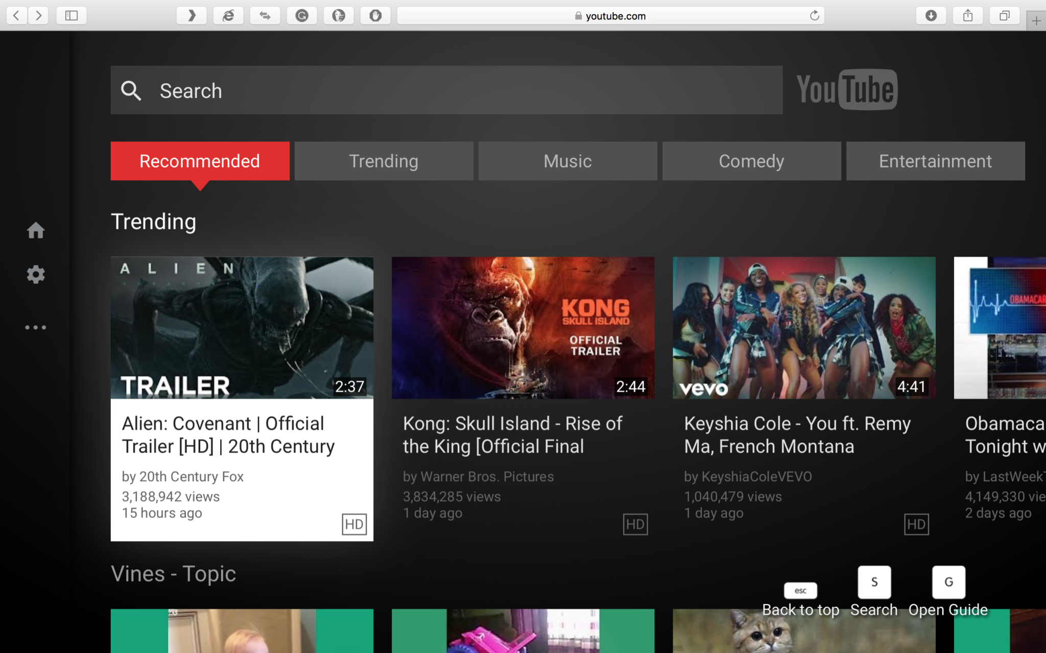 youtube tv interface