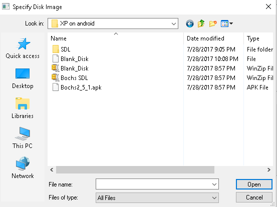 Browse for Blank_Disk