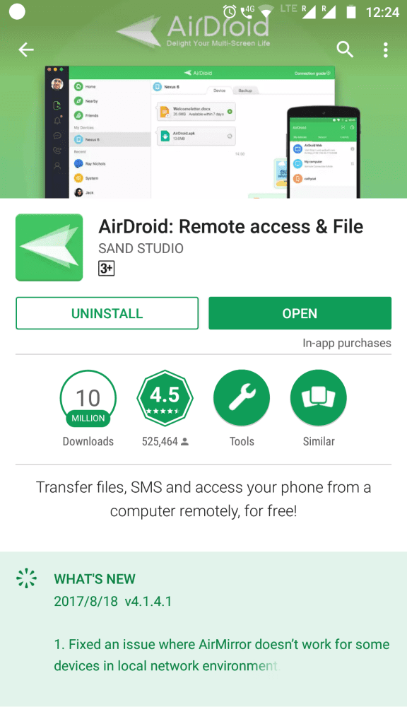 AirDroid on Playstore