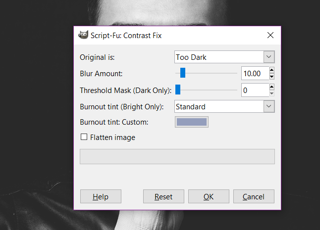 Contrast Fix - GIMP plugins