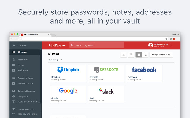 LastPass- remember Passwords