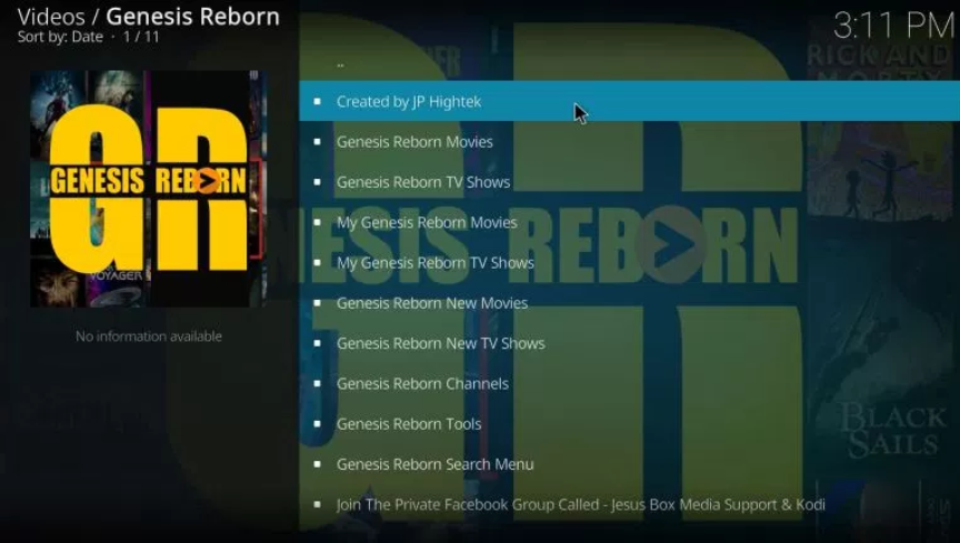 Genesis Reborn - Kodi add-ons