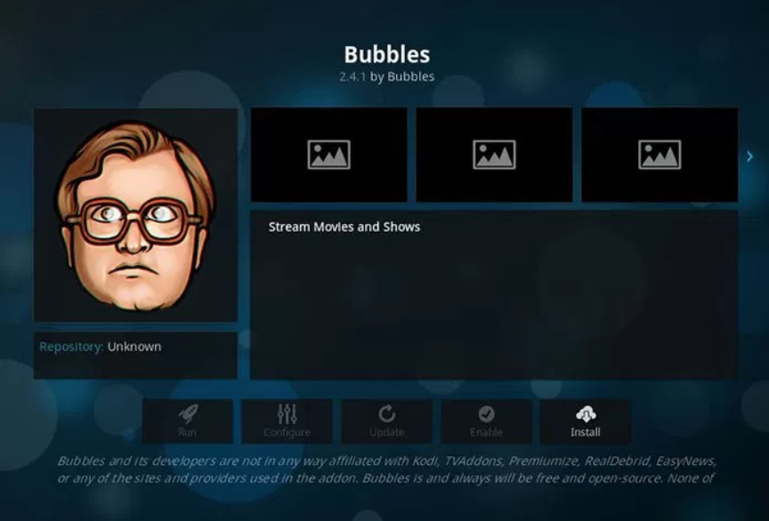 Bubbles - Kodi add-ons
