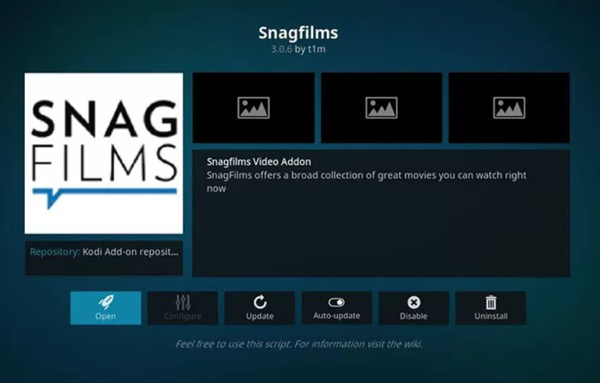 SnagFilms - Kodi add-ons