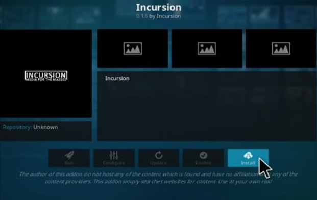 Incursion - Kodi add-ons