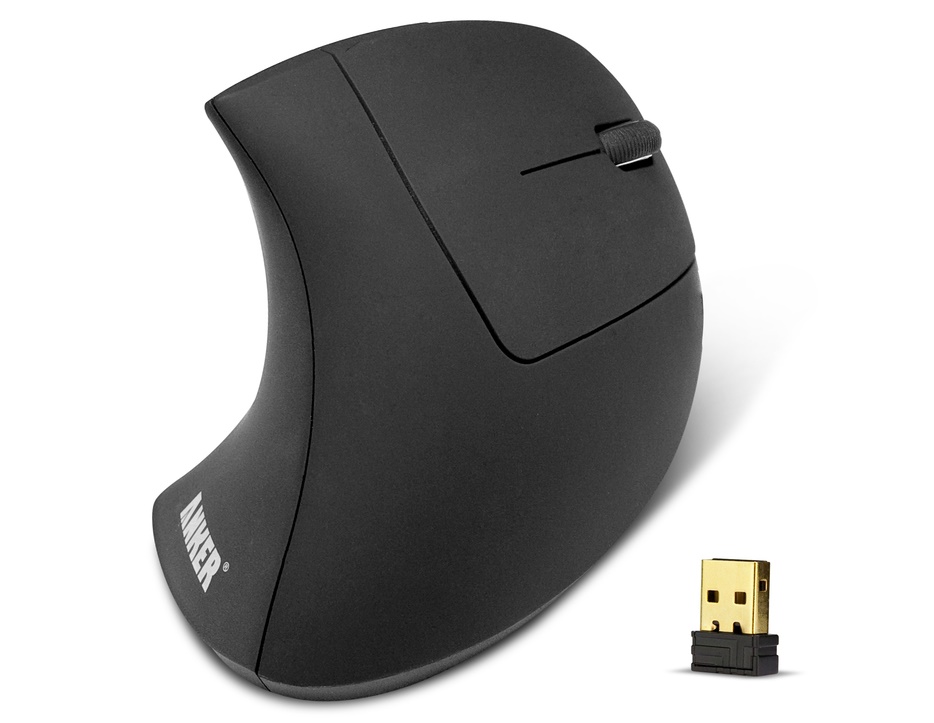 Anker 2.4G Wireless Vertical Ergonomic Optical Mouse