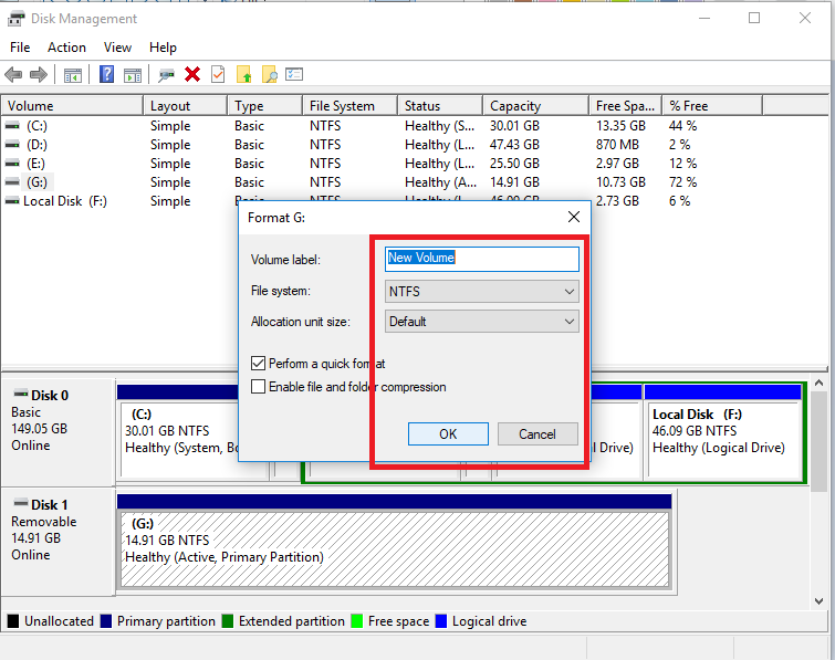 Format and Partition