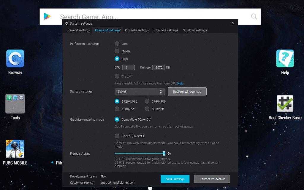 Performance - Nox Player