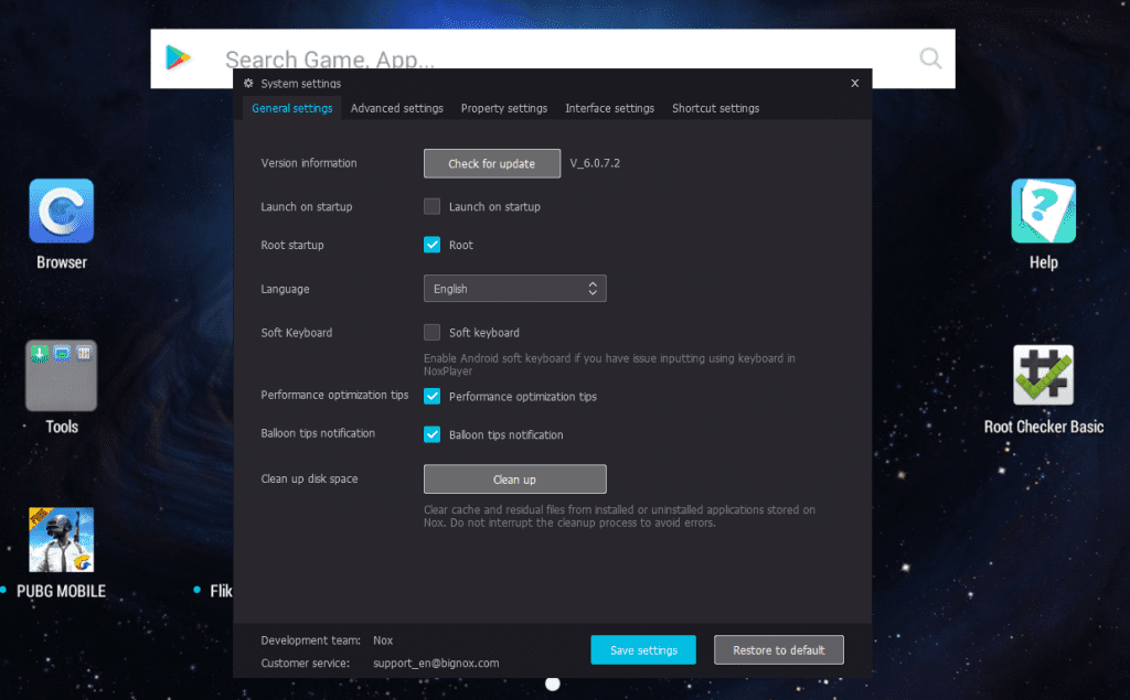 Root - Nox Player