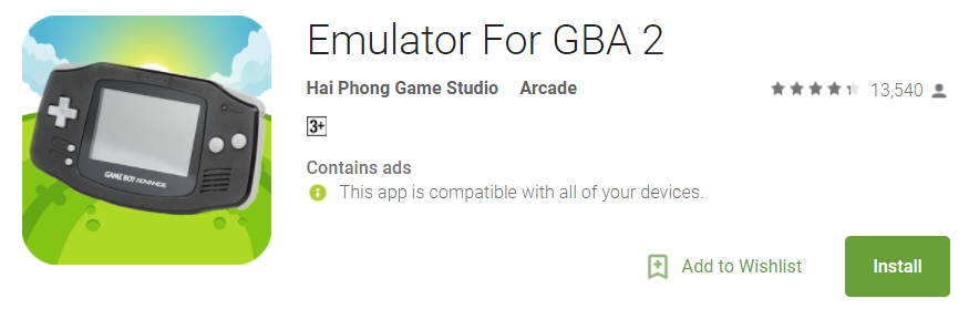Emulator for GBA 2 - GBA emulators for Android