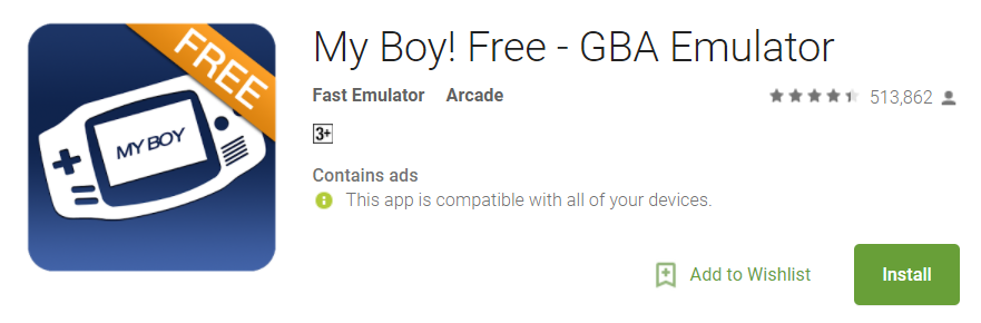 My boy! GBA emulators for Android