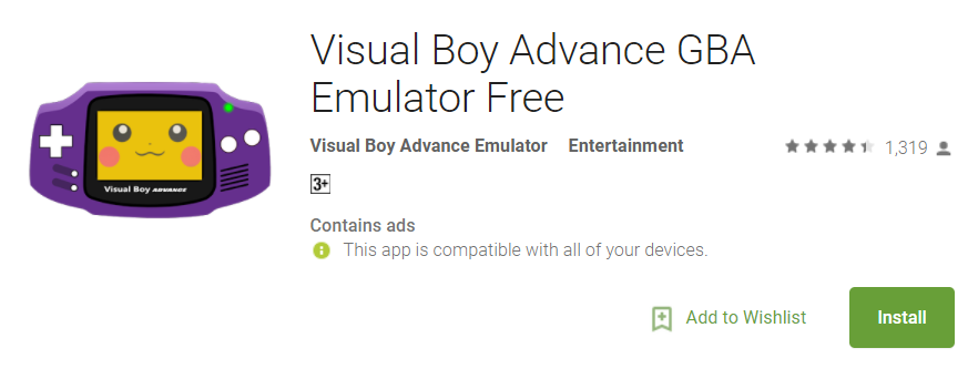 Visual Boy Advance - GBA emulators for Android