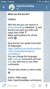 Telegram OSM Bot