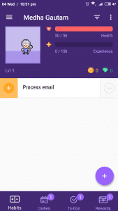 Habitica -1 - goal setting apps