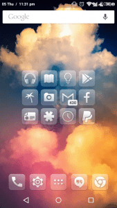 Glasklart- android icon packs