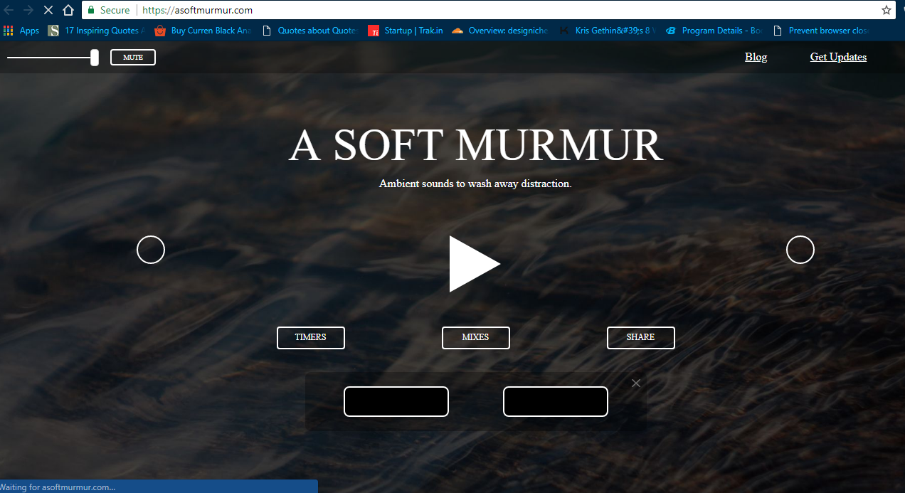 a soft murmur