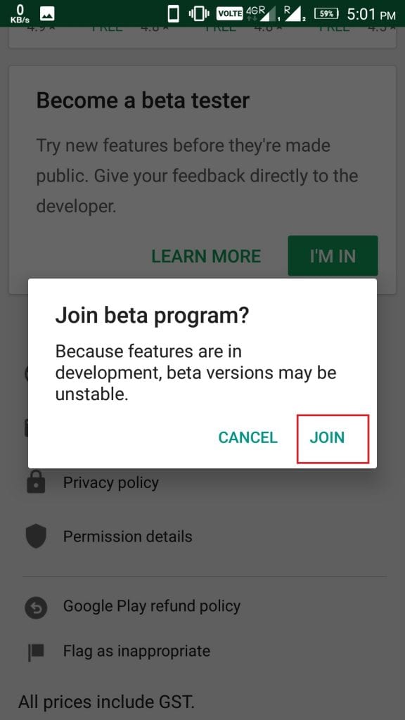 Join Beta Program