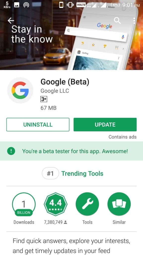 Google Beta