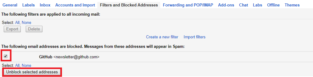 Block and Unblock an Email Address in Gmail