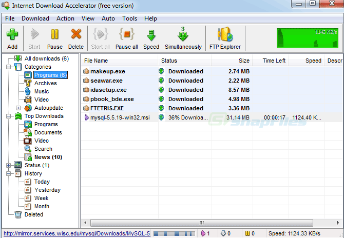 Internet Download Accelerator