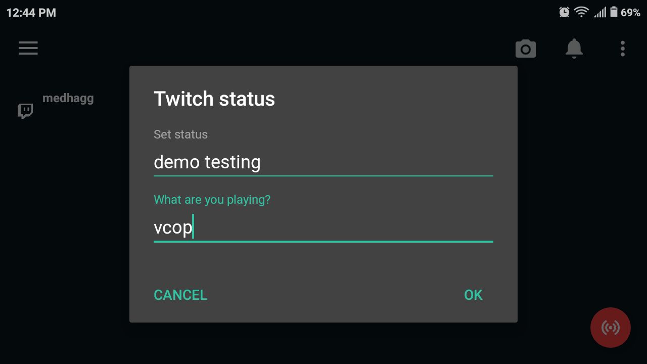 twitch status