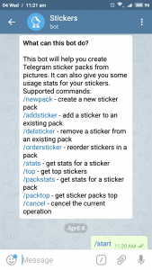 Telegram sticker bot