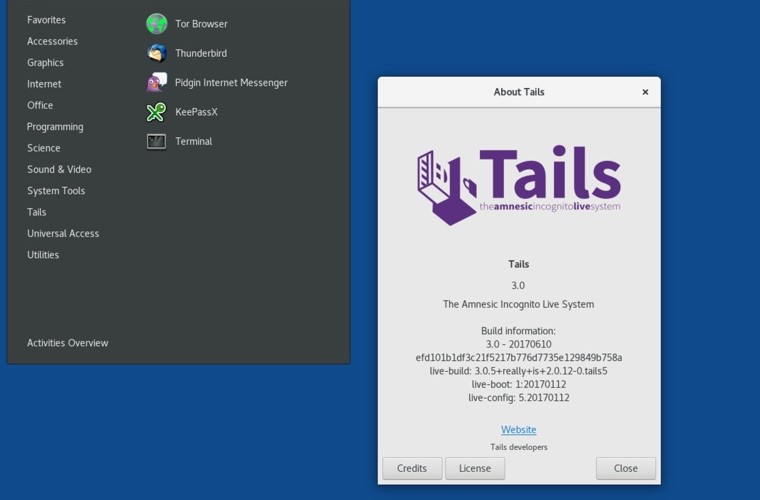 Tails – Distro looking for anonymity and privacy
