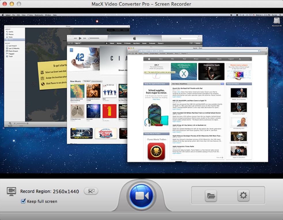 MacX Video Converter Pro - Screen Recorder