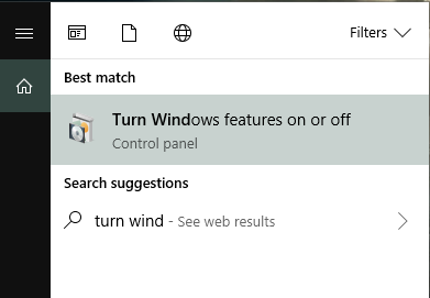 windows features