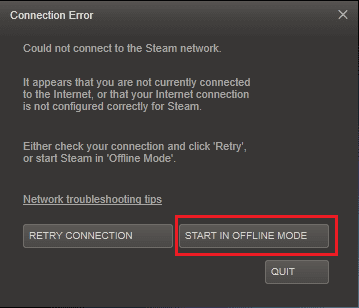 troubleshoot- network error