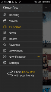 showbox menu