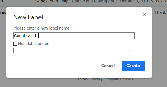 Step to configure alerts