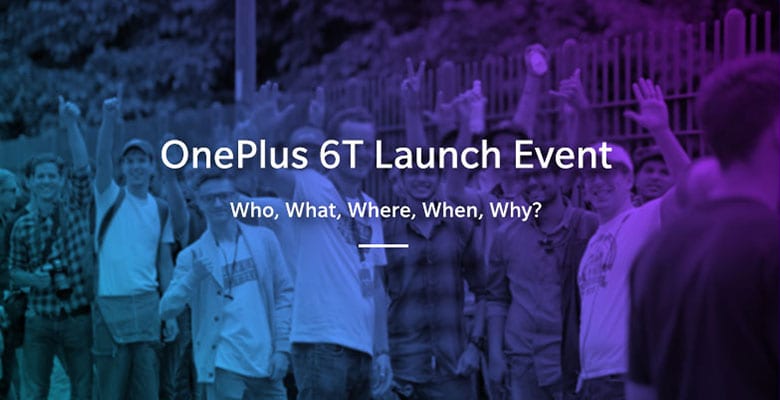 OnePlus 6T Launch