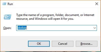 Run Dxdiag