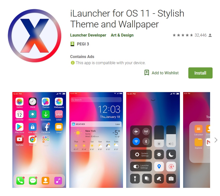 iphone launchers for android