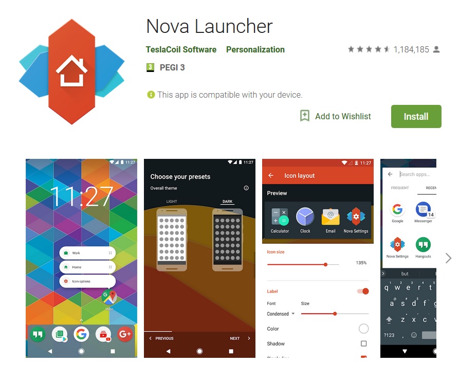 nova launcher