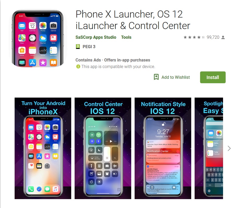 iphone launchers for android