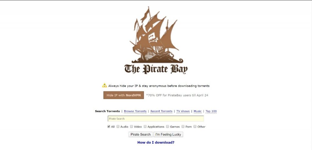 The pirate bay