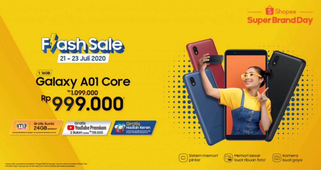 Samsung Galaxy A01 Core Launched in Indonesia Flash Sale