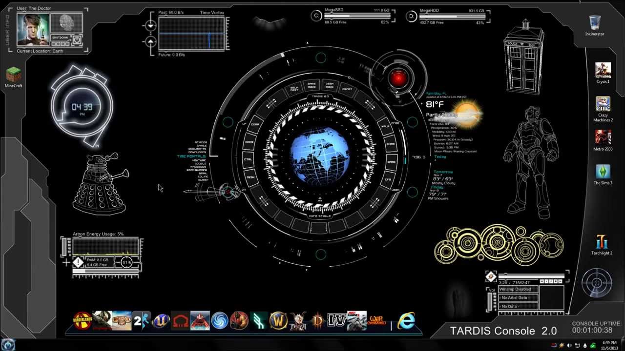 rainmeter skins windows 7