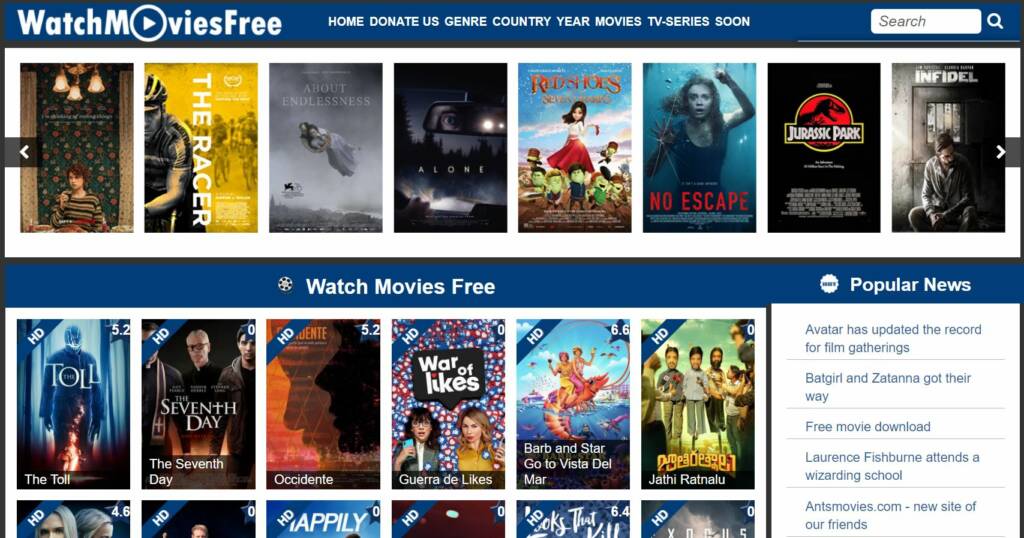 Watch free movies online without online registration