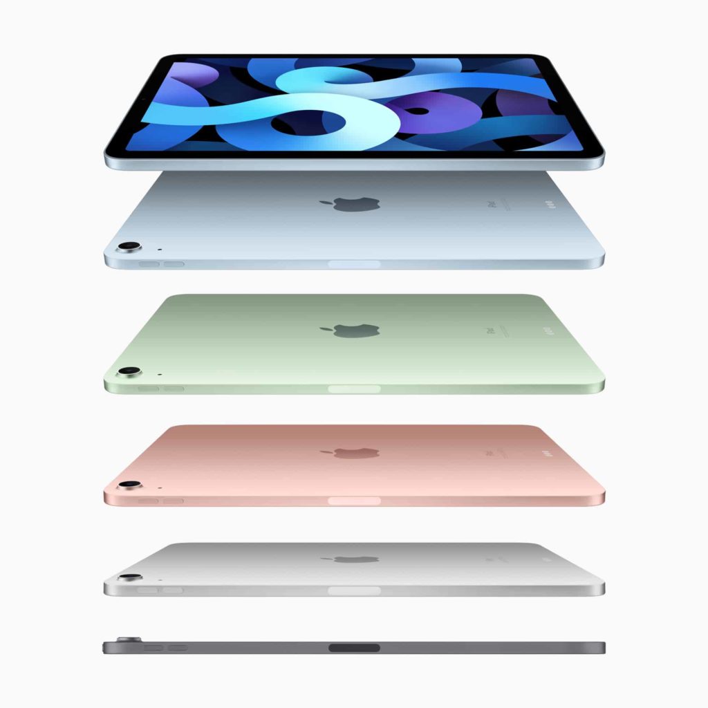 Five Color options of iPad Air 2020