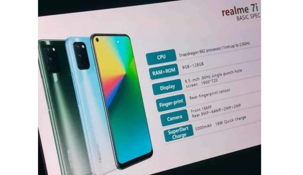 Realme 7i Specs Leaked Ahead of Its Launch