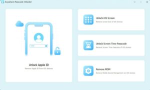 launch Joyoshare iPasscode Unlocker Screen